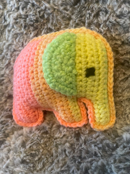 Retro Rainbow Elephant Ragdoll