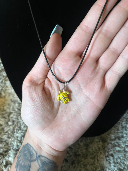 Yellow Turtle Necklace