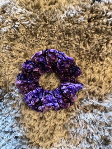 Purple Varigated Velvet Scrunchy