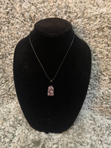 Raw Lepidolite Pendant