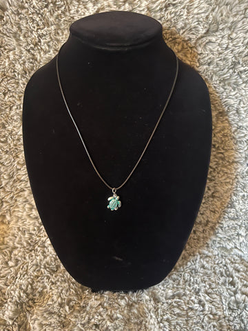 Green Turtle Necklace