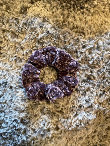 Grape Velvet Scrunchy