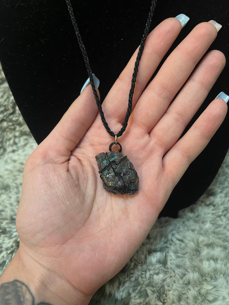 Peacock Ore Pendant