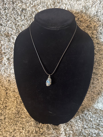 Raw Apatite Pendant