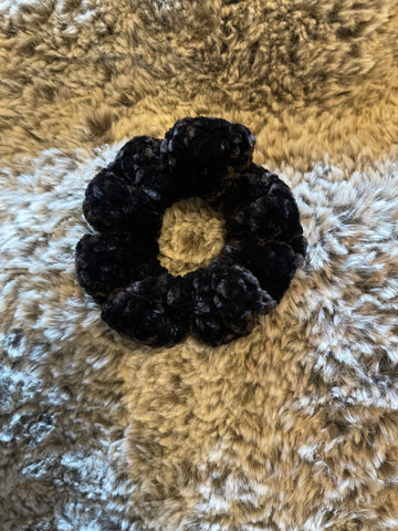 Black Velvet Scrunchy