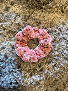 Pink Velvet Scrunchy