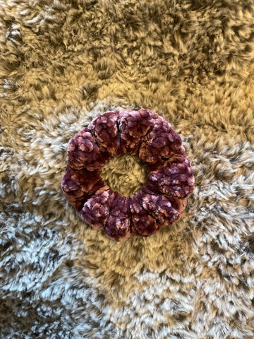 Lilac Velvet Scrunchy