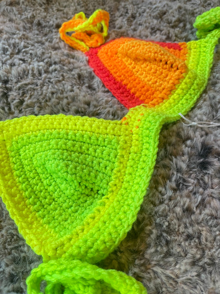 Rainbow Stripe Bra