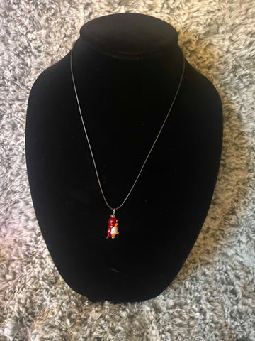 Red Penguin necklace